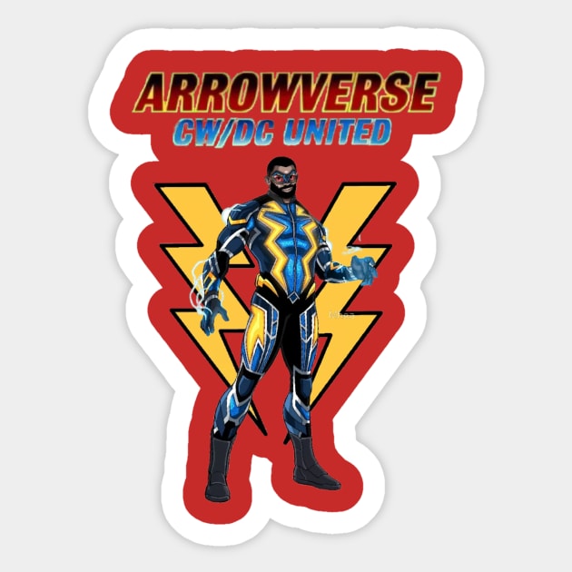 BLACK LIGHTNING Sticker by AQUAFAN77